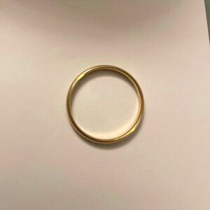 3mm half dome 10K yellow gold wedding band size 12